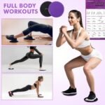 Pilates Ring Set Exercise Equipment with Exercise Bands Resistance Bands Set, Pilates Ball, Sliding Disks – Workout Equipment Home Gym Includes Complete Fitness Poster - Image 4