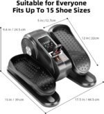 Under Desk Elliptical Exercise Machine with Remote Control & 12 Speeds, Quiet Elliptical Machine for Home Use, Ellipse Leg Exerciser as Seen on TV, Electric Leg Exerciser While Sitting for Seniors - Image 8