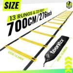Teenitor Agility Ladder Speed Ladder Training Ladder for Soccer, Speed, Football Fitness Feet Training Carry Bag Agility Training Equipment 13 rungs, 23 feet - Image 2
