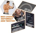 Twister Arm Exerciser Chest Workout,Portable Power Twister Bar,Muscular Strength Enhancer,Thigh Master Trainer Men,At Home Fitness Equipment - Image 5