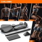 Pilates Board,Multifunctional Rebound Abdominal Board,Foldable Pilates Reformer Set, Ab Core Trainer Machine,Ab Exercise Board,Abs Workout Equipment for Women Home Gym Equipment - Image 3