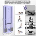JANUA Pilates Board - Pilates Reformer Set, Multi-Purpose Foldable Pilates Reformer Board for Home, 5 in 1 Pilates Sliding Board (Purple) - Image 5