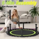 Foldable Mini Trampoline, 40"/48" Rebounder Trampoline for Adults & Kids, 440lbs Capacity Indoor Fitness Workout Exercise Equipment - Image 8