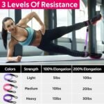 WALITO Ankle Resistance Bands with Cuffs, Exercise Bands for Legs and Butt, Booty Workout Equipment for Kickbacks and Hip Fitness Training - Image 3
