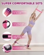 Resistance Bands Set – Resistance Band and Adjustable Ankle Exercise Bands with Cuffs Great Equipment for Training, Working Out, Yoga,Home Gym with Training Guidance & Carry Bag,Set of 8 - Image 2