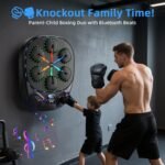 Music Boxing Machine with LED Lights & Bluetooth Speaker – Interactive Punching Bag for Fitness, Rhythm Training & Stress Relief – Home Gym Equipment for Adults - Image 4