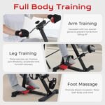 Adjustable Pedal Exerciser Bike for Seniors - Hand Arm Leg and Knee Therapy, Stroke Recovery, Portable Fitness Equipment for Total Body Workout - Great Gift for Elderly Rehab - Image 4