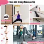 Resistance Bands with Handles for Women, 5 Level Exercise Bands Workout Bands for Physical Therapy, Yoga, Pilates, Door Anchor, Storage Pouch - Image 4