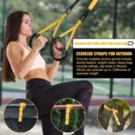 Home Resistance Training Kit | Bodyweight Resistance Bands with Handles, Door Anchor, Heavy Duty Exercise Bands | All-in-One Gym Workout Equipment for Home Fitness - Image 5