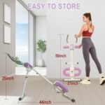 Ab Workout Equipment Abdominal Trainer, Adjustable Ab Machine at Home Gym, Foldable Abdominal Exercise Machine, Core & Ab Trainer Machine for Stomach Workout with LCD Monitor - Image 6