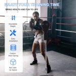 Punching Bag with Stand-Fast Bounceback to Increase Speed, Reflexes, and Stamina – Height Adjustable for Training, Boxing Equipment, Stress Relief & Fitness - Image 8