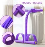 21 Fitness Resistance Bands-8 Tube Pedal Ankle Puller 2025 Upgrade Stretch Bands for Exercise Sit Up Exercise Equipment AB Training Auxiliary Device Workout Equipment for Women Men - Image 5