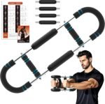 Adjustable Twister Arm Trainer with 4 Springs & Workout Guide, 6 Resistance Levels (40-110 lbs) – Portable Chest & Upper Body Strength Trainer for Men & Women, Home Gym Muscle Builder