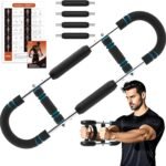 Adjustable Twister Arm Trainer with 4 Springs & Workout Guide, 6 Resistance Levels (40-110 lbs) – Portable Chest & Upper Body Strength Trainer for Men & Women, Home Gym Muscle Builder
