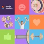 Special Supplies Kids Wooden Workout Play Weights Set - Adjustable Dumbbells Set for Home Gym Equipment, Exercise Workout Set for School or Home Fitness Activities, Pastel Colors (Set of 2 Dumbbells) - Image 9