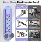 Pilates Board, Foldable Pilates Reformer Equipment with Timer, 7-in-1 Multi-Purpose Portable Pilates Reformer Machine Home Pilates Kit for Home Workout, Fitness, Exercise, Abs, Core Equipment - Image 8