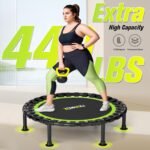Foldable Mini Trampoline, 40"/48" Rebounder Trampoline for Adults & Kids, 440lbs Capacity Indoor Fitness Workout Exercise Equipment - Image 2