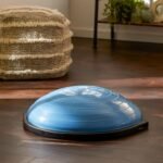 Bosu Balance Ball Exercise Trainer, Home Gym Equipment w/ Guided Workouts & Pump, 26", Blue - Inflatable Fitness Platform for Strength Training, Standing, Balancing, and Core Workout - Image 9