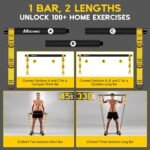 Pilates Equipment, Portable Pilates Bar Kit with Resistance Bands, Professional Adjustable Heavy Duty Squat Workout Equipment for Men, Home Gym Muscle Strength Training, Full Body Exercise - Image 5