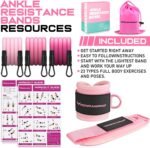 Ankle Resistance Bands, Ankle Bands for Working Out with Cuffs, Ankle Resistance Band, Glutes Workout Equipment, Butt Exercise Equipment for Women Legs and Glutes - Image 8