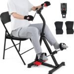 Adjustable Pedal Exerciser Bike for Seniors - Hand Arm Leg and Knee Therapy, Stroke Recovery, Portable Fitness Equipment for Total Body Workout - Great Gift for Elderly Rehab