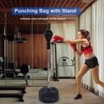 Punching Bag with Stand-Fast Bounceback to Increase Speed, Reflexes, and Stamina – Height Adjustable for Training, Boxing Equipment, Stress Relief & Fitness - Image 2