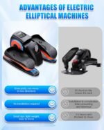 Under Desk Elliptical Machine, Electric Ellipse Leg Exerciser as Seen on Tv for Seniors with 12 Adjustable, Quiet Portable Elliptical Machine, Seated Pedal Exerciser with Remote Control - Image 6