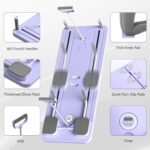 JANUA Pilates Board - Pilates Reformer Set, Multi-Purpose Foldable Pilates Reformer Board for Home, 5 in 1 Pilates Sliding Board (Purple) - Image 4