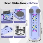Pilates Board, Foldable Pilates Reformer Equipment with Timer, 7-in-1 Multi-Purpose Portable Pilates Reformer Machine Home Pilates Kit for Home Workout, Fitness, Exercise, Abs, Core Equipment - Image 6