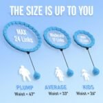 JKSHMYT Weighted Hula Circle Hoops for Adults Weight Loss, Infinity Fitness Hoop Plus Size 47 Inch, 24 Detachable Links, Exercise Hoop Suitable for Women and Beginners - Image 2