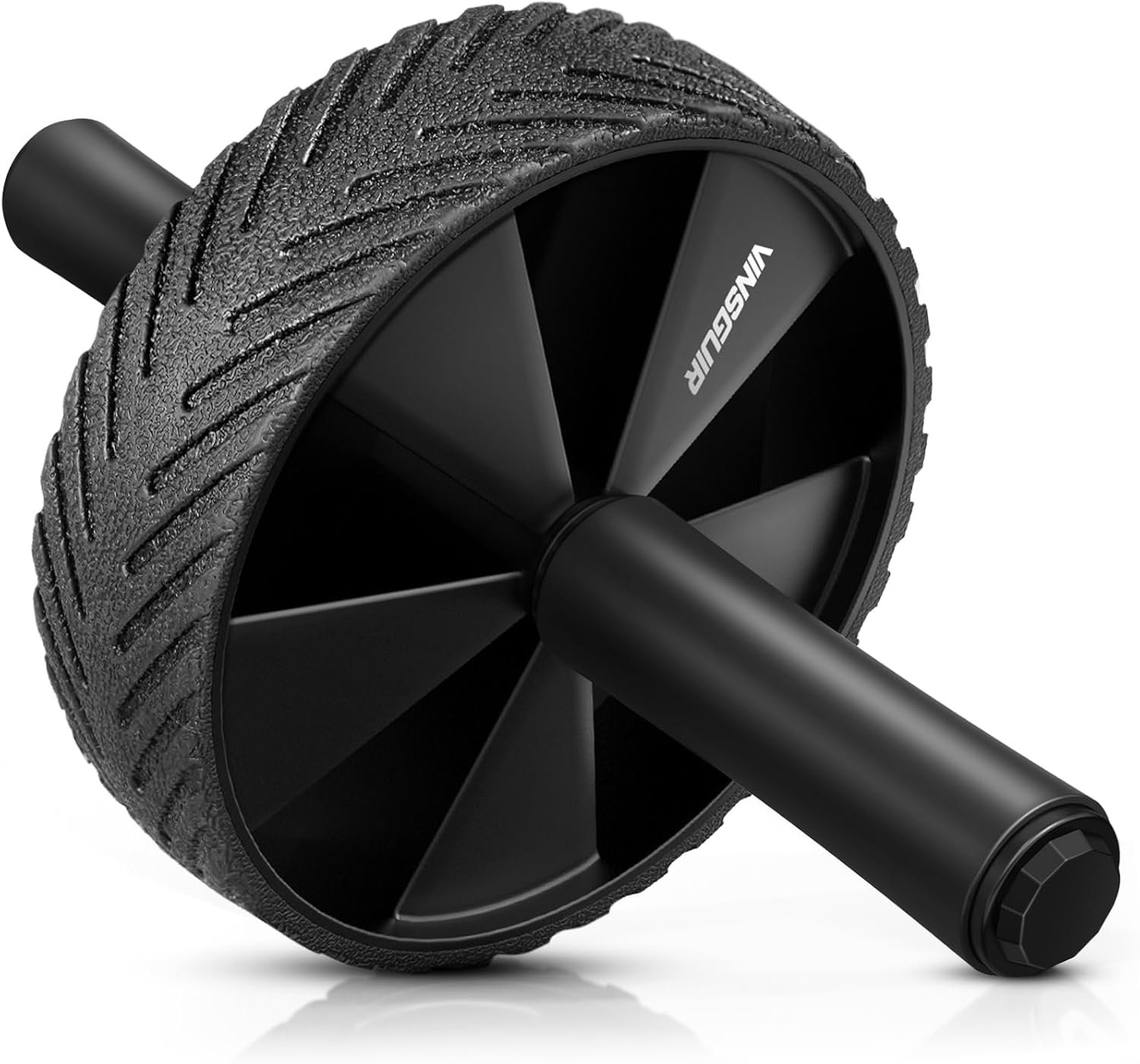 71Yq45OAjL._AC_SL1500_.jpg Vinsguir Ab Roller Wheel - Ab Workout Equipment for Difficult Abdominal & Core Strength Training, Home Gym Fitness Equipment, Exercise Wheel for Men Women (Black) - Image 1