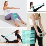 Pilates Ring Essentials Kit for Women, Home Workout Equipment Set with 9.8” Ball, Resistance Bands, Magic Circle, Accessories, Pilates Set for Beginners, Toning, Fitness Gift Idea - Image 5