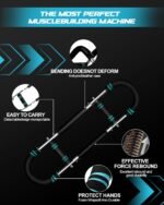 2025 Pro Twister Arm Trainer, 40-100lb Adjustable Power Twister Bar, Chest Shoulder Arm Workout Equipment, Portable Detachable Upper Body Fitness Machine for Home & Gym - Image 4