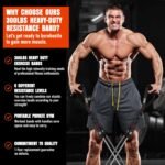 Heavy Resistance Bands for Working Out, 300LBS Exercise Bands with Handles, Workout Bands for Men, Weight Fitness Bands Set for Muscle Training, Strength, Slim, Yoga, Home Gym Equipment - Image 7