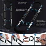 Twister arm Trainer,Chest Workout Equipment,arm and Chest Trainer,Adjustable Spring Workout Bar,for arm Workout Tool，65-110lb 3-Speed Adjustable Chest Workout Equipment Portable Home Fitness Equipment - Image 6