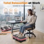 AXV Vibration Plate Fitness Platform Exercise Machine Vibrating Lymphatic Drainage Shaking Full Body Shaker Workout Vibrate Stand Shake Board Sport Gym for Weight Loss Fat Burner for Women Men - Image 6