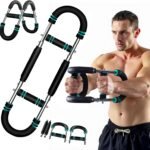 2025 Pro Twister Arm Trainer, 40-100lb Adjustable Power Twister Bar, Chest Shoulder Arm Workout Equipment, Portable Detachable Upper Body Fitness Machine for Home & Gym