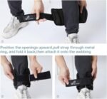 Sportneer Adjustable Ankle Weights 1 Pair 2 4 6 8 10 Lbs Leg Weight Straps for Women Men, Weighted Ankle Weights Set for Gym,Fitness, Workout,Walking, Jogging,1-5 lbs Each Ankle, 1 Pair 2-10 lbs - Image 7