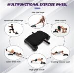 Ab Roller Wheel, Automatic Rebound Abdominal Wheel for Core Workout, Workout Equipment for Difficult Abdominal & Core Strength Training,pilates board - Image 4