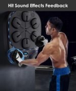 Lynker Music Boxing Machine with 8 Targets & Gloves, Portable Home Fitness Equipment Dummy Punching Bag for Adult Boxing Training (24" Height) - Image 5