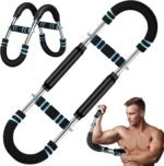 Twister arm Trainer,Chest Workout Equipment,arm and Chest Trainer,Adjustable Spring Workout Bar,for arm Workout Tool，65-110lb 3-Speed Adjustable Chest Workout Equipment Portable Home Fitness Equipment