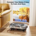 Vibration Plate Exercise Machine, 180 Speed Levels Vibration Plate for Lymphatic Drainage, Whole Body Workout Vibrating Fitness Platform, Effective for Weight Loss, Shaping, Toning & Wellness - Image 4