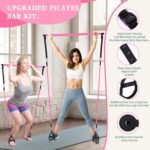 Pilates Bar Kit with Resistance Bands,Pilates Bar with Stackable Bands Workout Equipment for Legs,Hip,Waist and Arm,Exercise Fitness Equipment for Women & Men Home Gym Yoga Pilates - Image 2