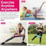 WALITO Resistance Bands for Working Out, Fabric Exercise Bands for Legs and Butt, Workout Bands for Women and Men, Booty Band for Yoga Starter Set, Pilates, Rehab, Fitness and Home Workout - Image 5