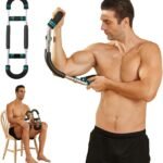 Twister Arm Exerciser Chest Workout,Portable Power Twister Bar,Muscular Strength Enhancer,Thigh Master Trainer Men,At Home Fitness Equipment