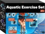 Sportneer Water Aerobics Pool Exercise Equipment Water Workout Combo Set Includes High Density Water Dumbbell Aqua Belt Water Ankle Weights for Aquatic Therapy Pool Fitness Water Exercise