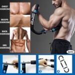 Twister Arm Trainer, 40-100lb Adjustable Chest Workout Equipment Portable Arm Trainer Exercise Fitness Equipment Detachable Power Twister Bar for Men at Home Office Anywhere - Image 7