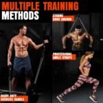 Heavy Resistance Bands for Working Out, 300LBS Exercise Bands with Handles, Workout Bands for Men, Weight Fitness Bands Set for Muscle Training, Strength, Slim, Yoga, Home Gym Equipment - Image 6