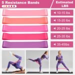 Pilates Ring Essentials Kit for Women, Workout Equipment Set for Home with 12'' Magic Circle, Mini Ball, Resistance Bands, Hip Thrust Belt, Accessories, Pilates Set for Legs Arms and Thighs - Image 4