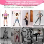 Pilates Bar Kit with Resistance Bands,Pilates Bar with Stackable Bands Workout Equipment for Legs,Hip,Waist and Arm,Exercise Fitness Equipment for Women & Men Home Gym Yoga Pilates - Image 6